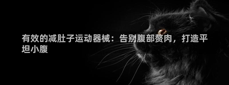 尊龙t600：有效的减肚子运动器械：告别腹部赘肉，打造平
坦