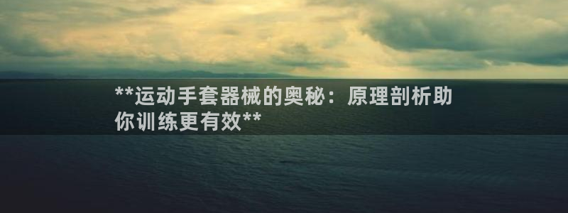 尊龙官网网站：**运动手套器械的奥秘：原理剖析助
你