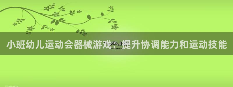 尊龙官网免费下载安装：小班幼儿运动会器械游戏：提升协