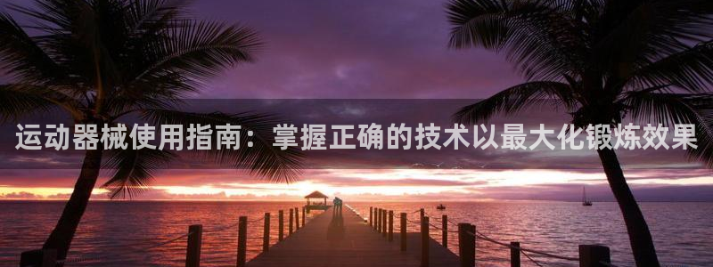尊龙凯时城娱乐：运动器械使用指南：掌握正确的技术以最