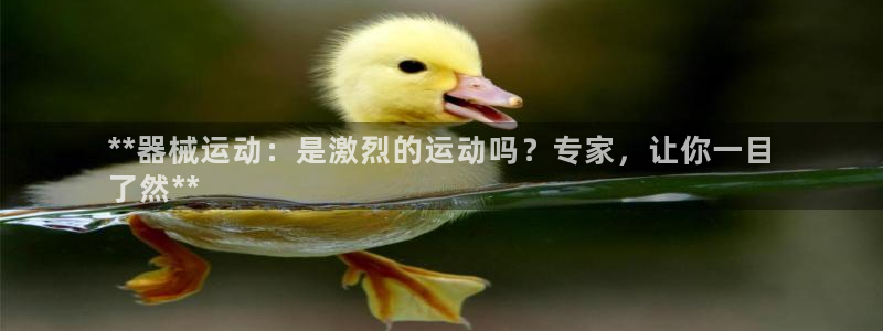 最新凯时官网网址：**器械运动：是激烈的运动吗？专家