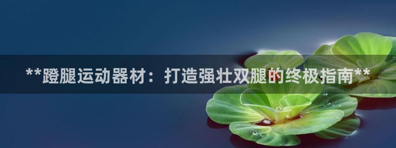 z6尊龙凯时：**蹬腿运动器材：打造强壮双腿的终极指