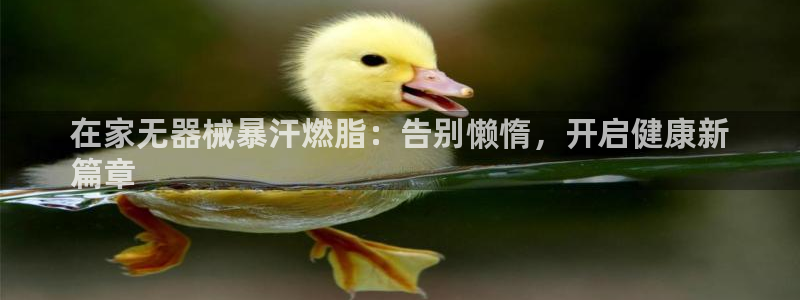 尊龙凯时人生就是搏首页：在家无器械暴汗燃脂：告别懒惰