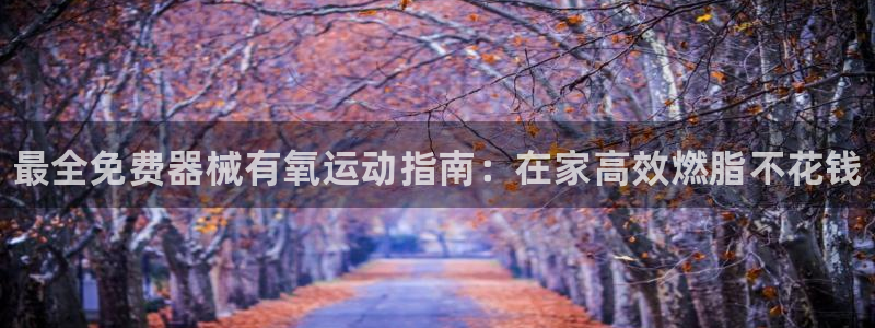 尊龙凯时俱乐部：最全免费器械有氧运动指南：在家高效燃